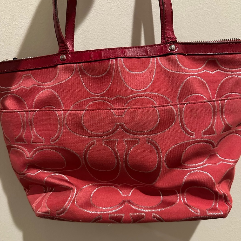 Coach Poppy Signature Lurex Glam Tote F22121 Rehab Project - Picture 6 of 11